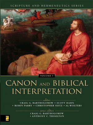 cover image of Canon and Biblical Interpretation
